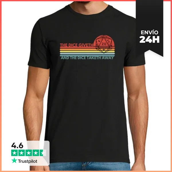 Camiseta Hombre Clásica Los Dados Dan Y Toman LaTostadora