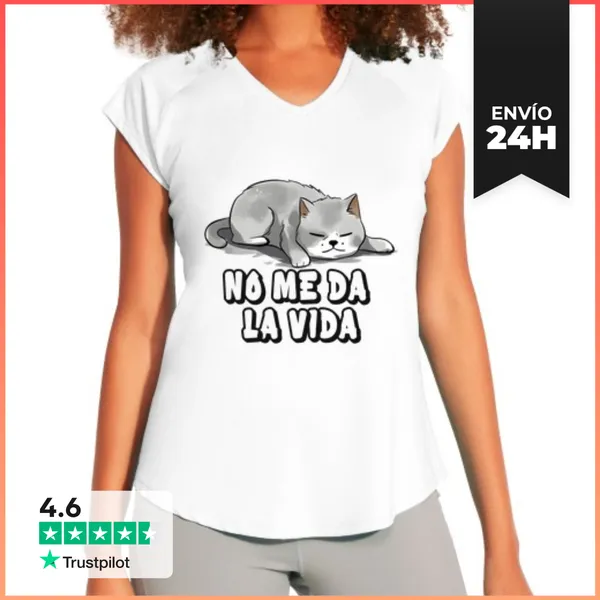 Camiseta Deportiva Mujer No Me Da La Vida LaTostadora