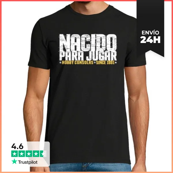 Camiseta Hombre Clásica Nacido Para Jugar LaTostadora
