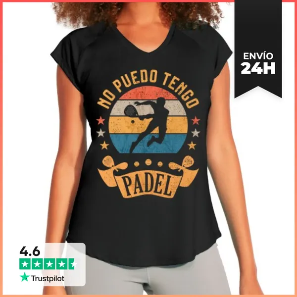 Camiseta Deportiva Mujer No Puedo Sigo Padel Divertido