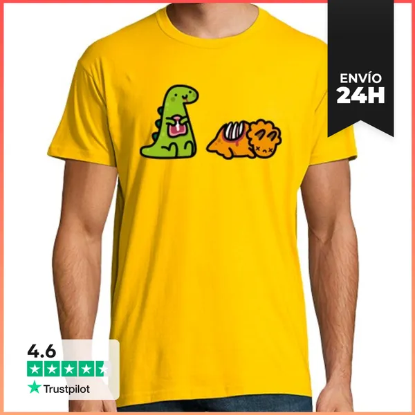 Camiseta Hombre Clásica Dinosaurios LaTostadora