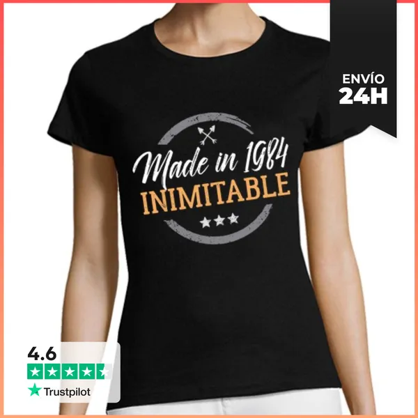 Camiseta Mujer Clásica Made In 1984 Inimitable LaTostadora
