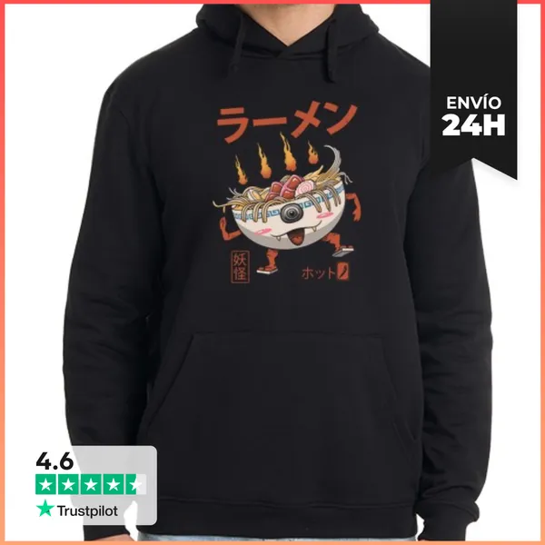 Sudadera Unisex Con Capucha Yokai Ramen LaTostadora