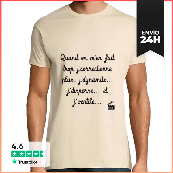 Camiseta Hombre Clásica J Dinamita J Dispersar J Ventile - Cult