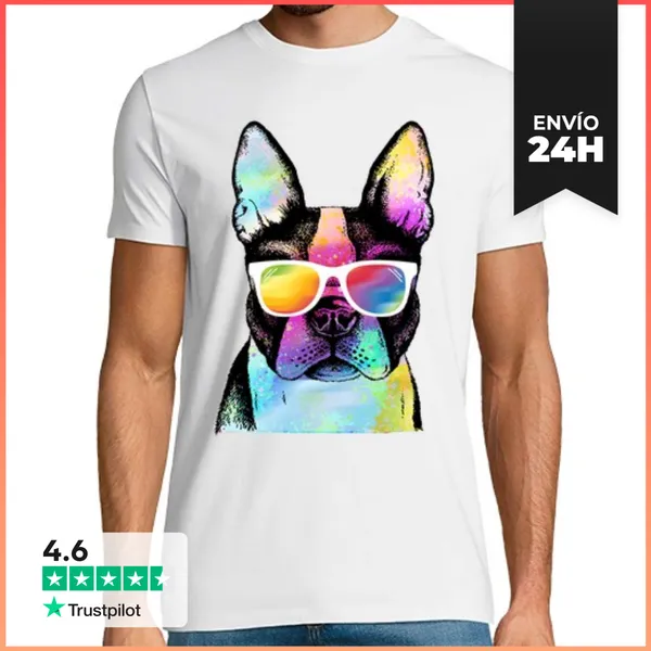 Camiseta Hombre Clásica Pug De Verano LaTostadora