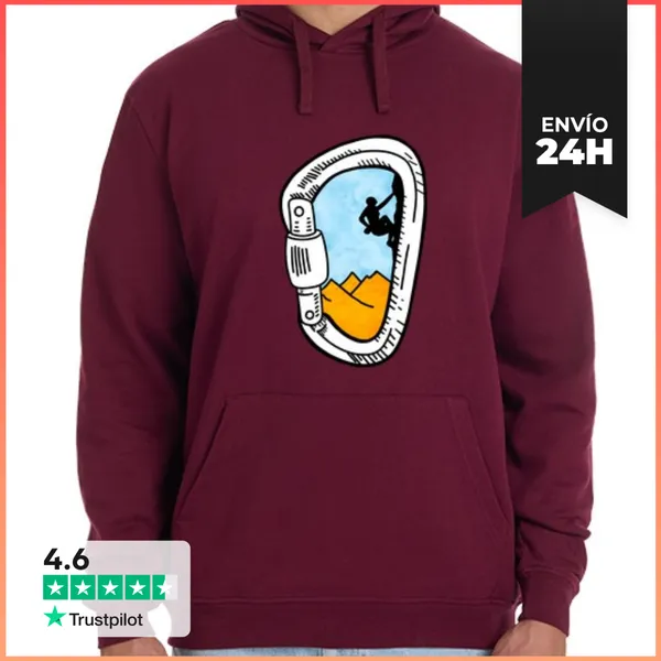 Sudadera Unisex Con Capucha Hombre, Jersey Con Capucha, Rojo
