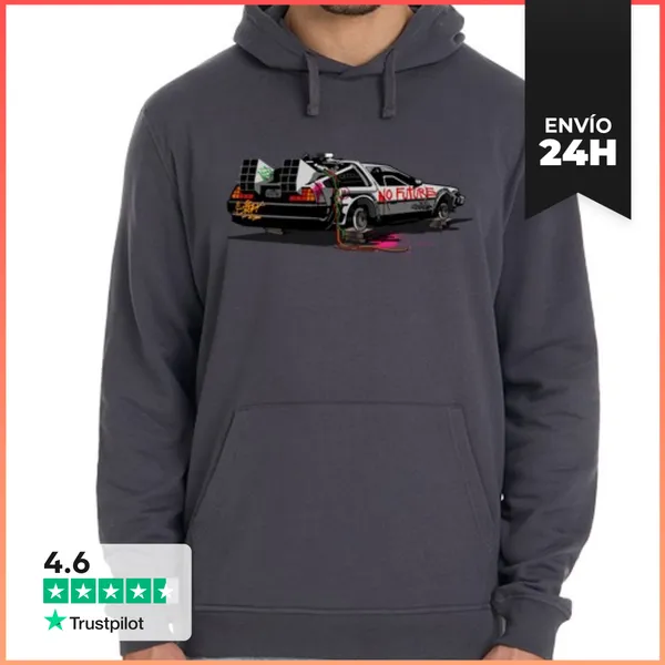 Sudadera Unisex Con Capucha No Future LaTostadora