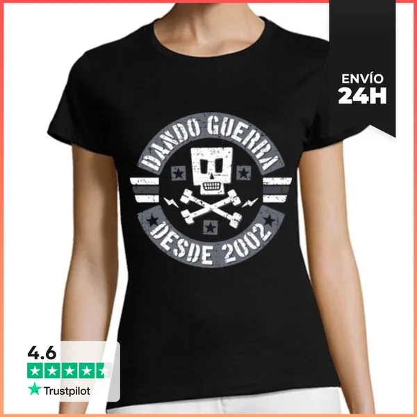 Camiseta Mujer Clásica Dando Guerra Desde 2002 LaTostadora