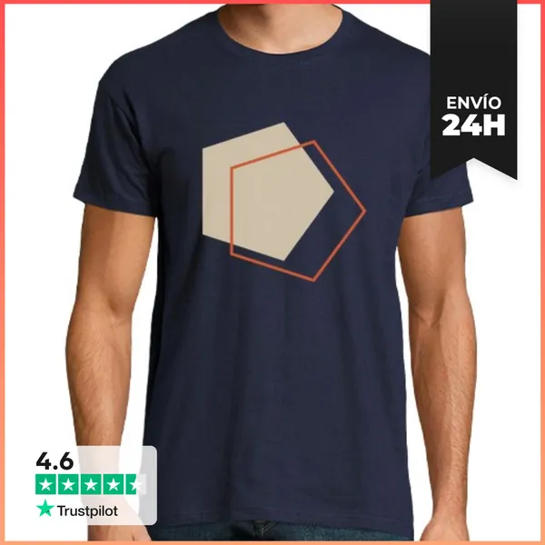 Camiseta Hombre Clásica Geometría 02 LaTostadora
