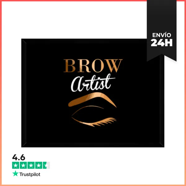 Cuadro Con Marco Horizontal Regalo De Microblading Para Artista