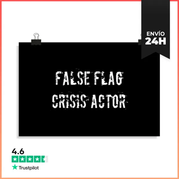 Póster Horizontal Conspiración De Actores De Crisis De Bandera