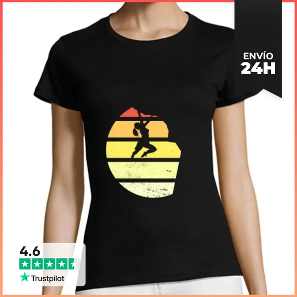 Camiseta Mujer Clásica Escalada Búlder Escaladores Hobby