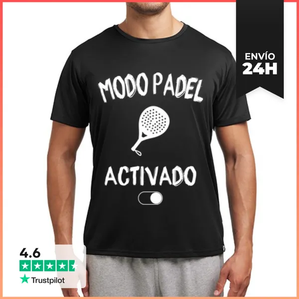 Camiseta Deportiva Hombre Modo Pádel Activado LaTostadora