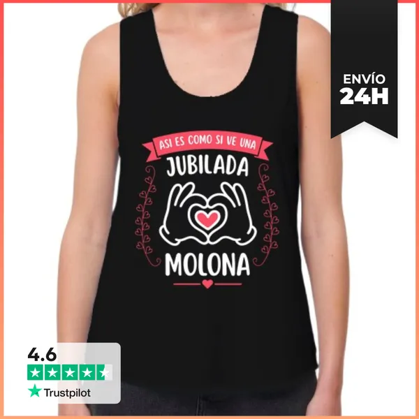 Camiseta Mujer Sin Mangas, Loose Fit Asi Es Como Se Ve Una