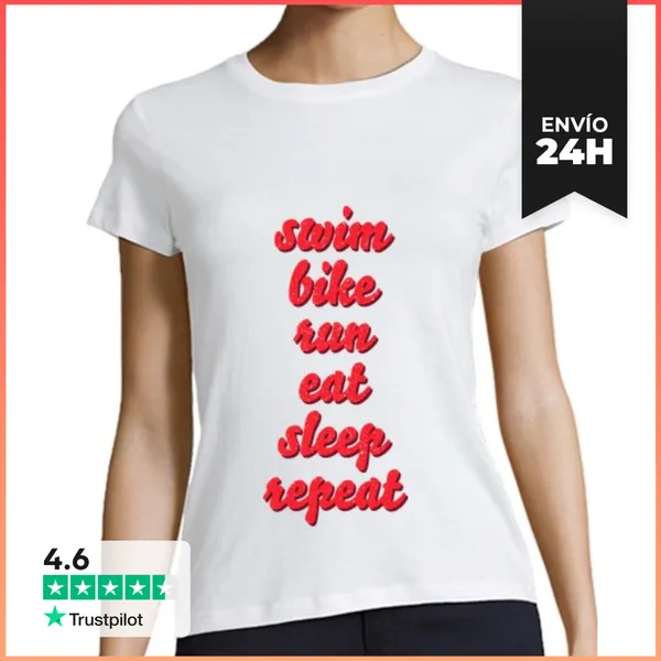 Camiseta Mujer Clásica Triatlón LaTostadora