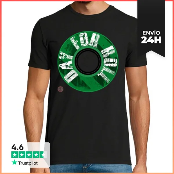 Camiseta Hombre Clásica Rueda Day For Roll LaTostadora
