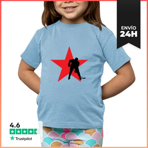 Camiseta Clásica Para Niños Camisa De Hockey Infantil, Manga