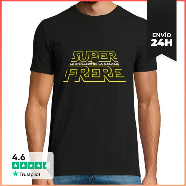Camiseta Hombre Clásica Regalo Super Hermano LaTostadora