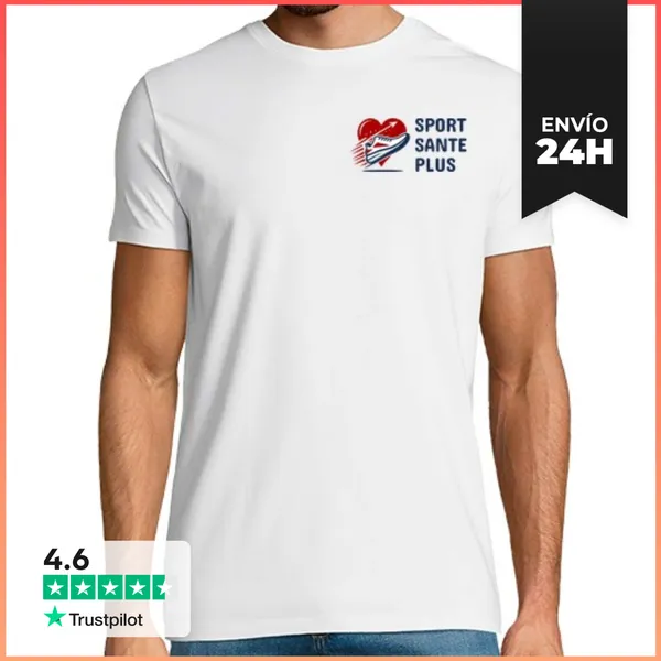 Camiseta Hombre Clásica Deporte Salud Más LaTostadora