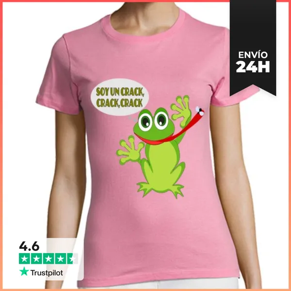 Camiseta Mujer Clásica SOY UN CRACK,CRACK .. LaTostadora