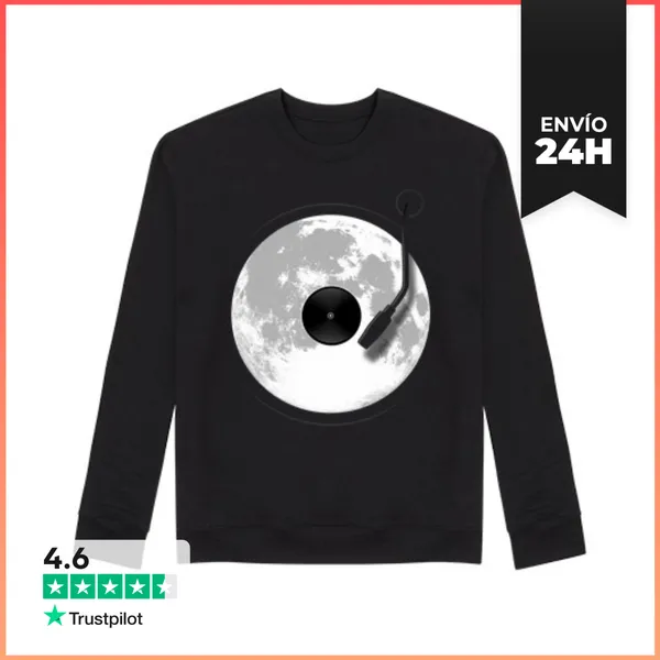 Sudadera Unisex Hombre, Sudadera, Negra LaTostadora