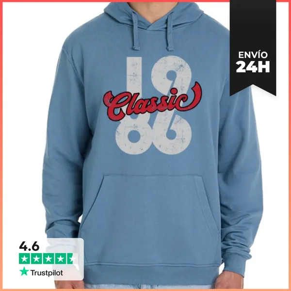 Sudadera Unisex Con Capucha 1986 Classic LaTostadora