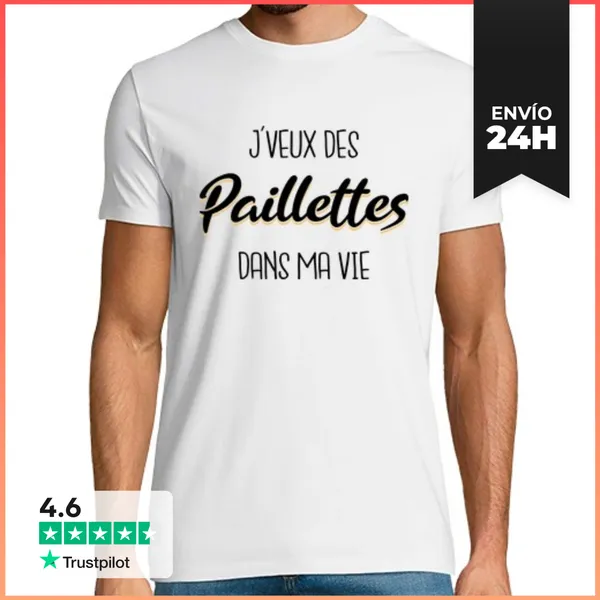 Camiseta Hombre Clásica Quiero Brillo En Mi Vida LaTostadora