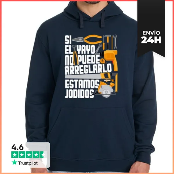 Sudadera Unisex Con Capucha Si El Yayo Abuelo No Puede Arreglarlo