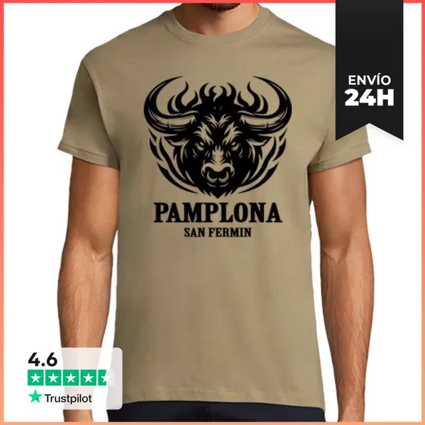 Camiseta Hombre Clásica Pamplona LaTostadora