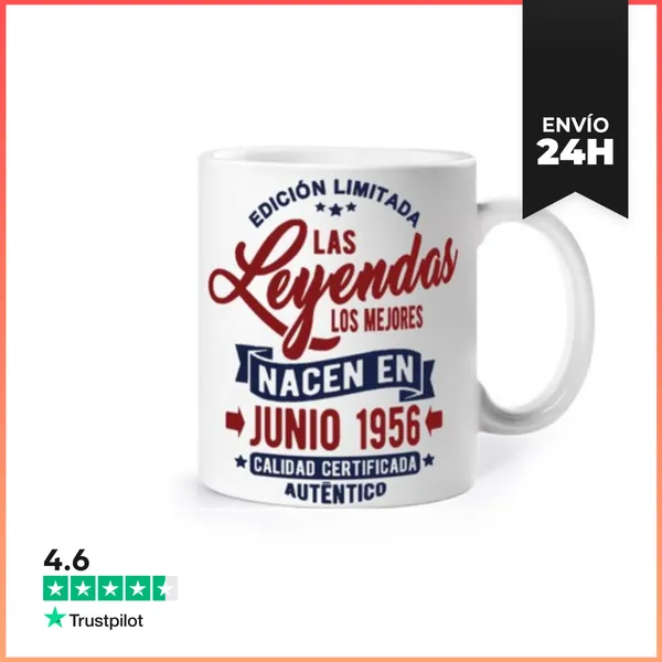 Taza Las Leyendas Nacen En Junio 1956 LaTostadora