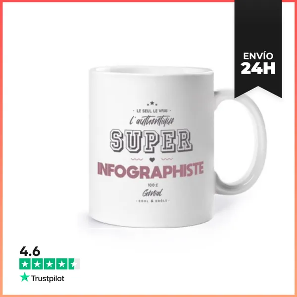 Taza El Auténtico Super Diseñador Gráfico LaTostadora