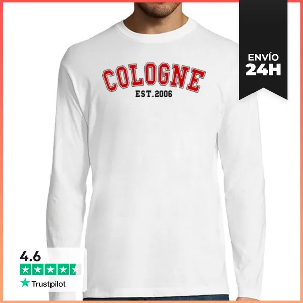Camiseta Hombre Manga Larga Colonia Est 2006 LaTostadora
