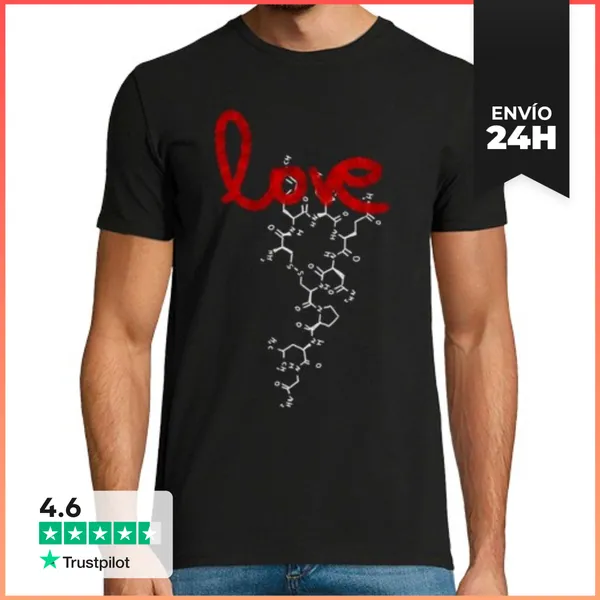 Camiseta Hombre Clásica La Molécula Del Amor LaTostadora