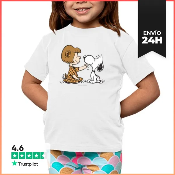 Camiseta Clásica Para Niños Lucy And Snoopy VIntage LaTostadora