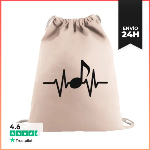 Mochila Saco Con Cuerdas La Música Es Vida Músico LaTostadora