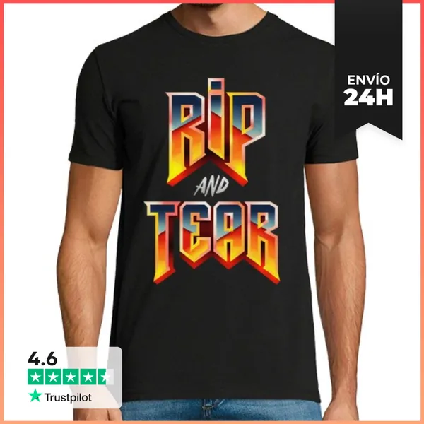 Camiseta Hombre Clásica Rip And Tear LaTostadora