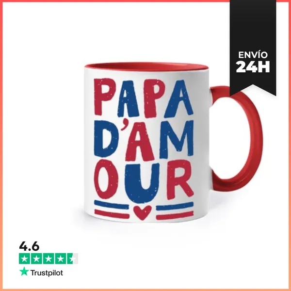 Taza De Colores Papa D Amour LaTostadora