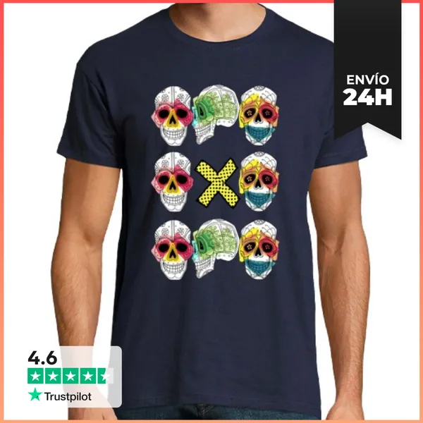 Camiseta Hombre Clásica TRIO CALAVERAX LaTostadora