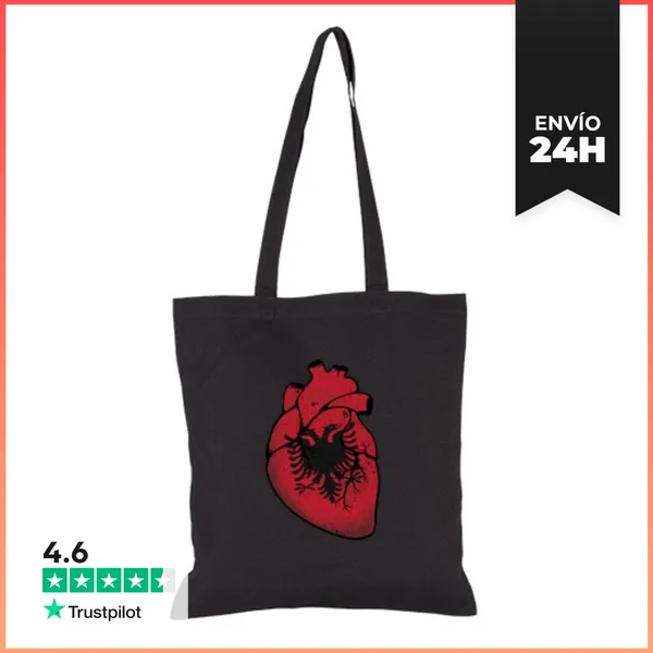 Bolsa De Tela Albania Corazon LaTostadora