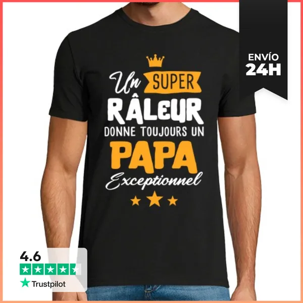 Camiseta Hombre Clásica Papá Gruñón Gruñón Regalo Divertido