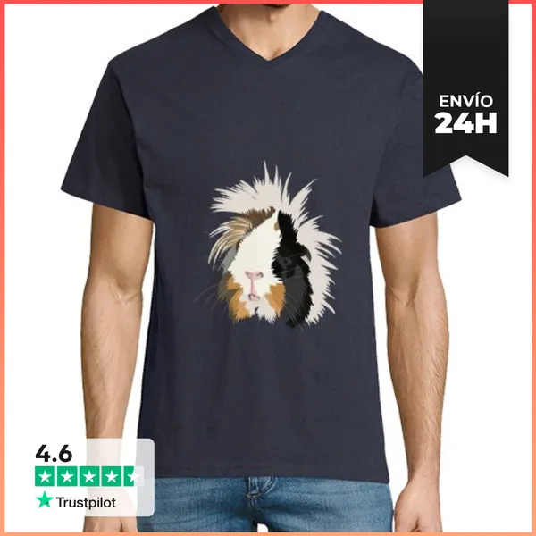 Camiseta Hombre, Cuello Pico Camiseta Cobayil LaTostadora