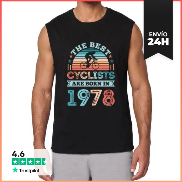 Camiseta Sin Mangas 50 Cumpleaños Regalo De Ciclismo Mejor