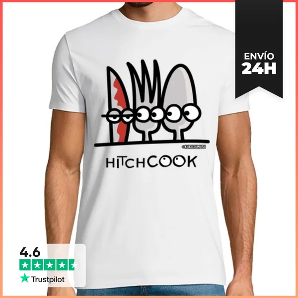 Camiseta Hombre Clásica HITCHCOOK-RESTO LaTostadora