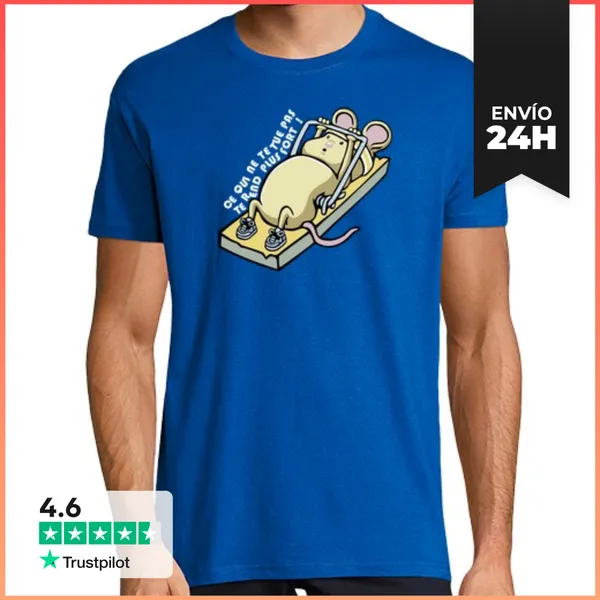 Camiseta Hombre Clásica Ce Qui Ne Te Tue Pas, Te Rend Plus Fort