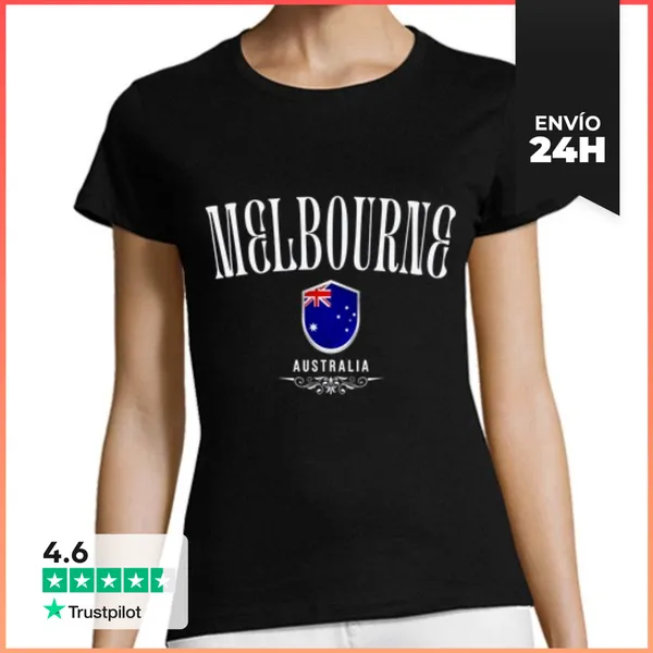 Camiseta Mujer Clásica Amo Melbourne, Recuerdo De Melbourne