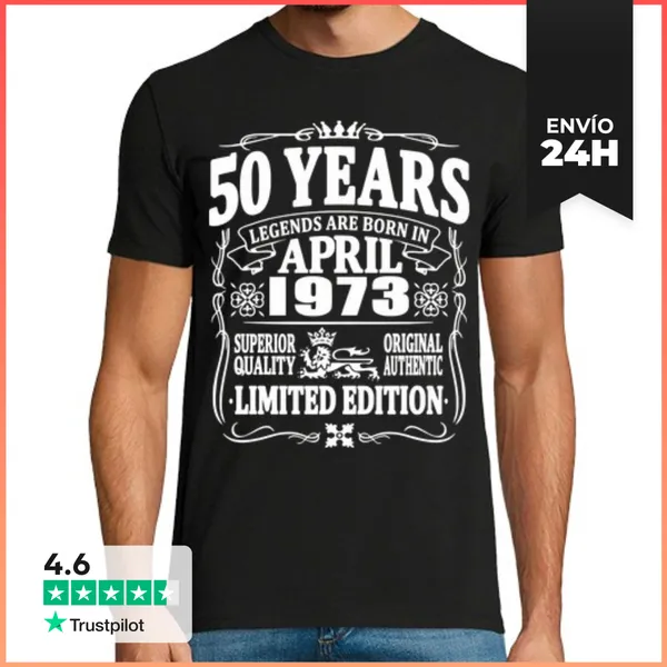 Camiseta Hombre Clásica Edición Limitada Abril 1973 LaTostadora