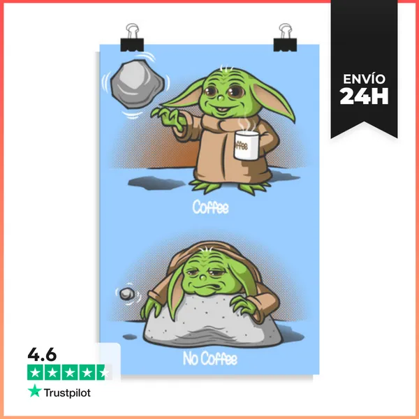Póster Vertical La Fuerza Del Cafe LaTostadora