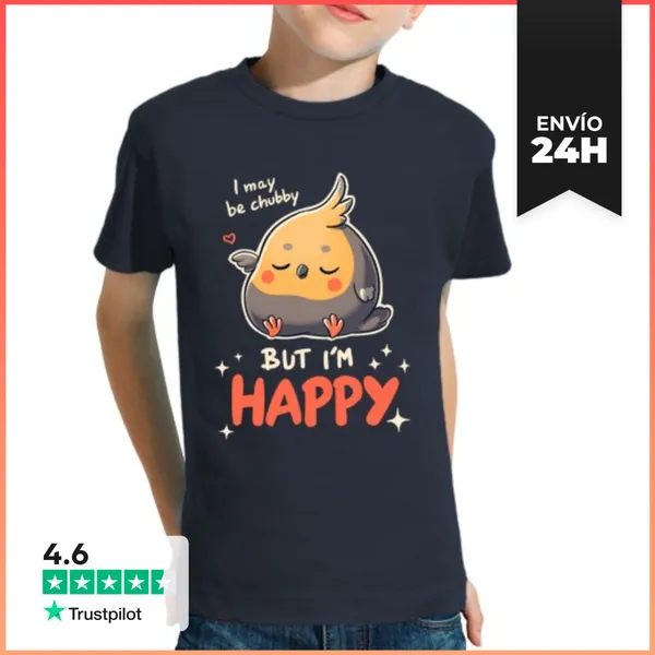 Camiseta Clásica Para Niños Cacatúa Ninfa Gordita Animal Camiseta
