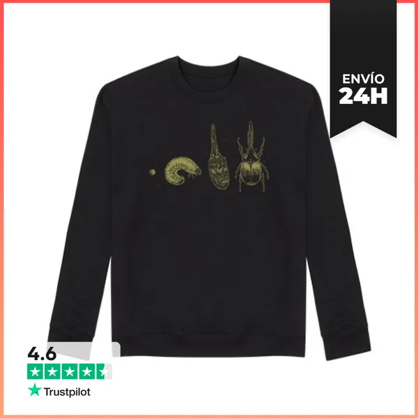 Sudadera Unisex Beetle Life Cycle LaTostadora