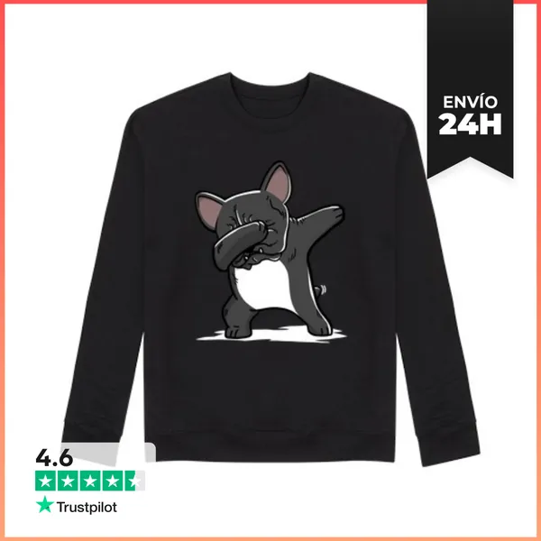 Sudadera Unisex Perro Bulldog Francés DAB! LaTostadora